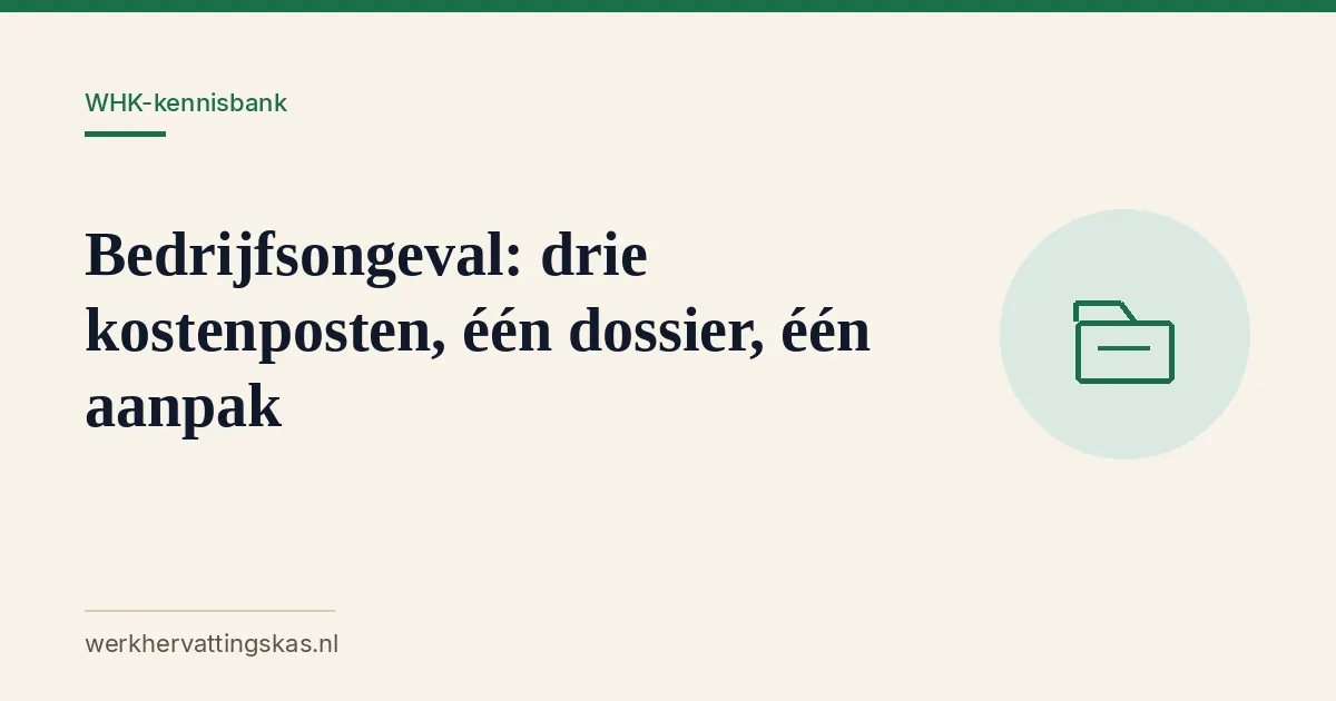 Uitgelichte afbeelding bij het artikel: Bedrijfsongeval: drie kostenposten, één dossier, één aanpak