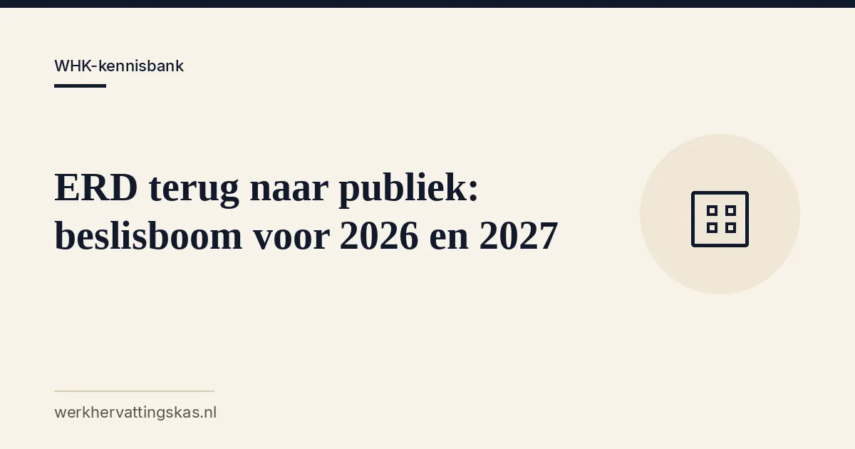 Uitgelichte afbeelding bij het artikel: ERD terug naar publiek: beslisboom voor 2026 en 2027