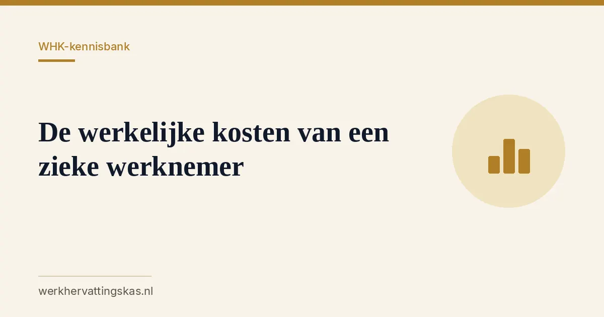 Uitgelichte afbeelding bij het artikel: De werkelijke kosten van een zieke werknemer