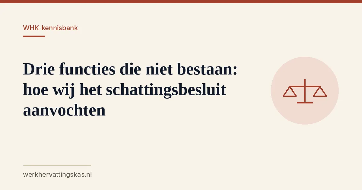 Uitgelichte afbeelding bij het artikel: Drie functies die niet bestaan: hoe wij het schattingsbesluit aanvochten