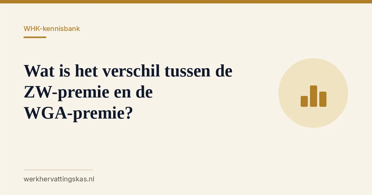Uitgelichte afbeelding bij het artikel: Wat is het verschil tussen de ZW-premie en de WGA-premie?