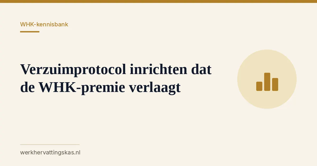 Uitgelichte afbeelding bij het artikel: Verzuimprotocol inrichten dat de WHK-premie verlaagt