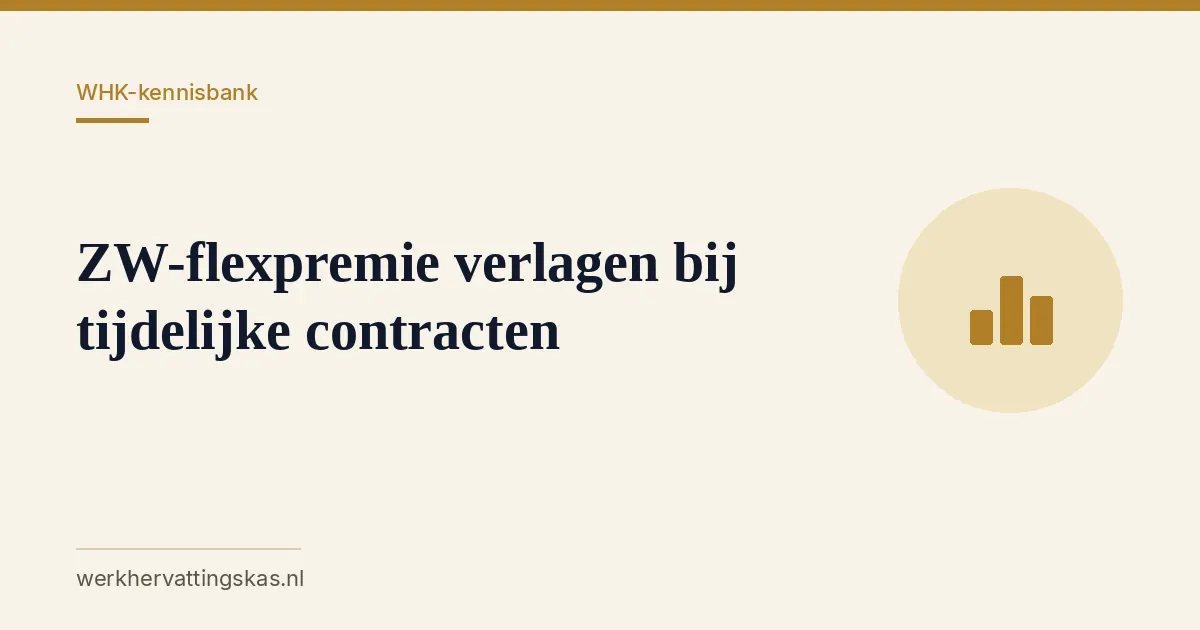 Uitgelichte afbeelding bij het artikel: ZW-flexpremie verlagen bij tijdelijke contracten